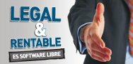 Software libre legal y rentable